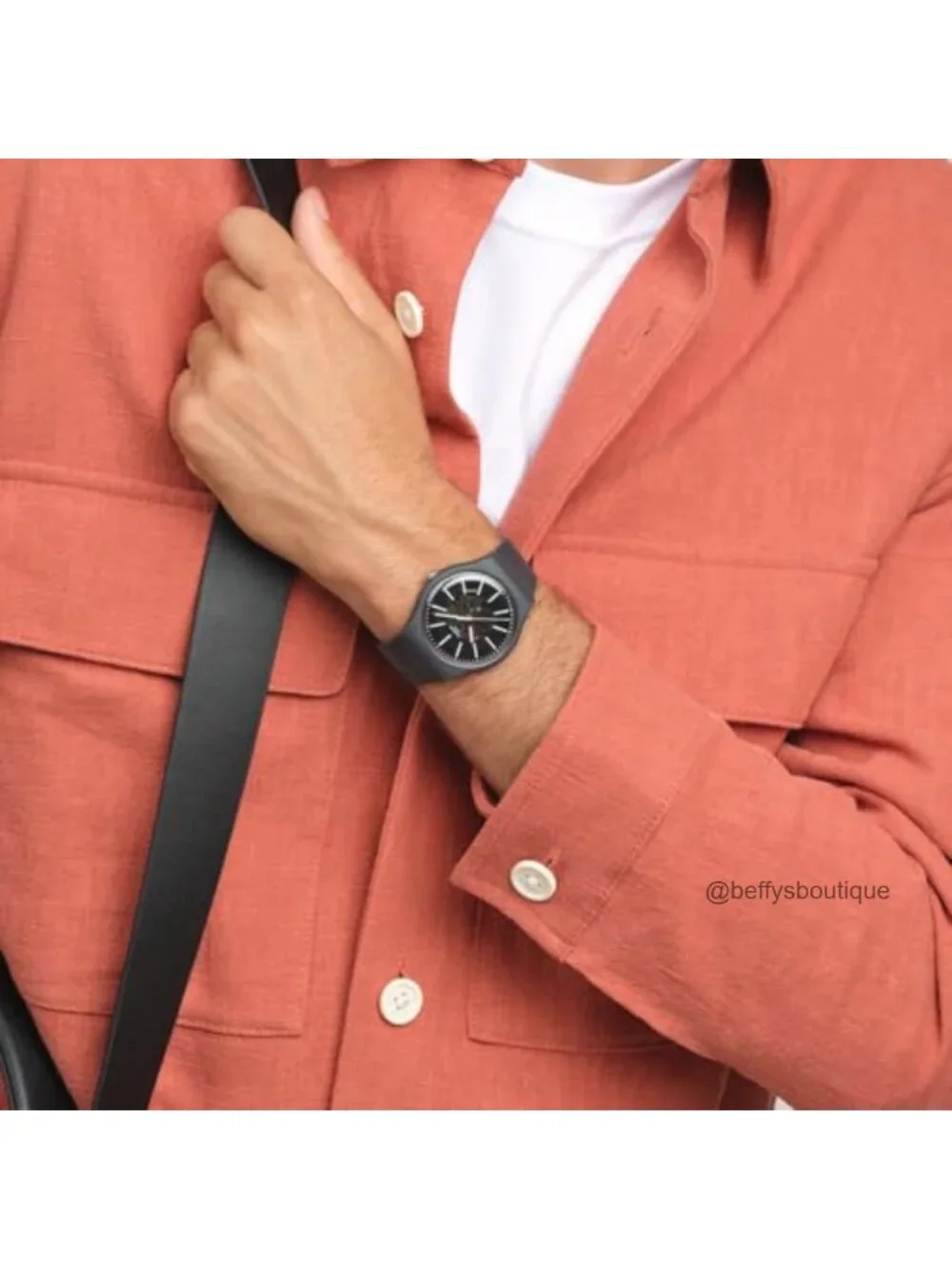 Swatch Unisex Watch 41mm Polymer Quartz Waterproof Casual